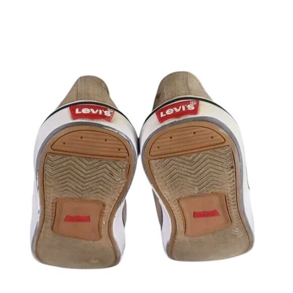 Levis Shoes Mens 11 Sneakers Lifestyle Casual Canvas Lace Up Brown Skate Style - Picture 11 of 12